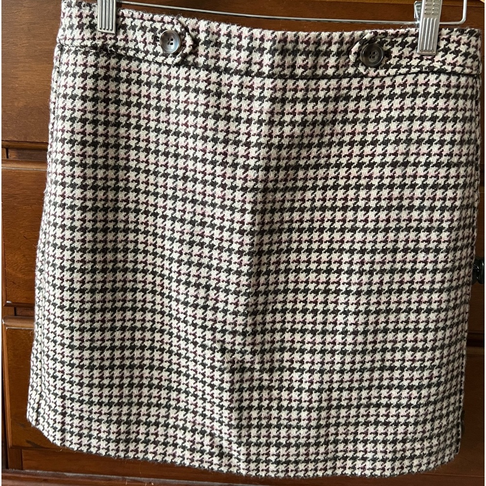 Brown and pink Loft skirt